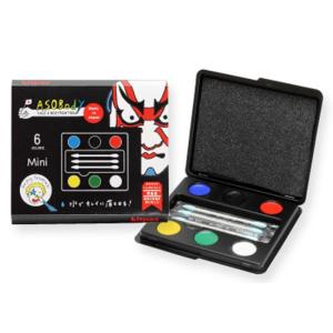フェイス＆ボディペイント Kitpasキットパス ASOBodyあそボディ ６色パレットMiniミニ ASMN-1｜kyouzai-j