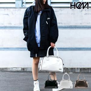 ボストンバッグ HeM ヘム 横型ボストン エナ ショルダー バッグ I-439 ブラック ホワイト ガンメタ ブランド｜kyowa-bag