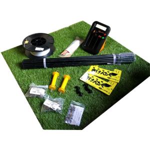 電気柵セット】 ソーラー らくらく家庭菜園セット 家庭菜園や小さな