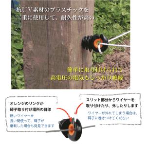 電気柵 リング碍子 プレミアム(木ネジ型) ガ...の詳細画像1