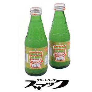 クリームソーダ　スマック 180ml × 30本    （三重県桑名市 清涼飲料水  サイダー ラムネ 昭和レトロ）