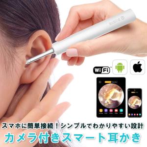 スマート耳かき 300万画素 3.5mm 超小型レンズ WiFi接続 耳掃除 耳掻き みみかき カメラ付き耳かき 耳鏡 イヤースコープ LEDライト 光る Bebird C3