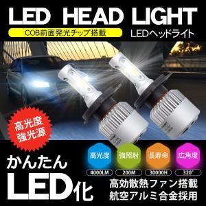 LED ヘッドライト フォグランプ ファン H4 H8 H11 HB3 HB4 4000Lm 防水 12V 24V 日本語 説明書