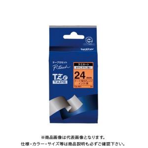 ブラザー ピータッチテープ24mm蛍光橙/黒 TZE-B51｜kys