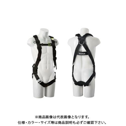 タイタン 3Dハーネス フルハーネス本体 作業ベルト付属 L ブラック EH3DN-9A-L