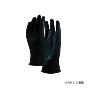 おたふく手袋 Vシリーズ ゴム背抜き ブラック M A-35｜kys