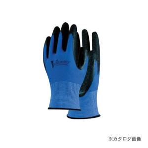 おたふく手袋 Vシリーズ ゴム背抜き ブルー L A-35｜kys