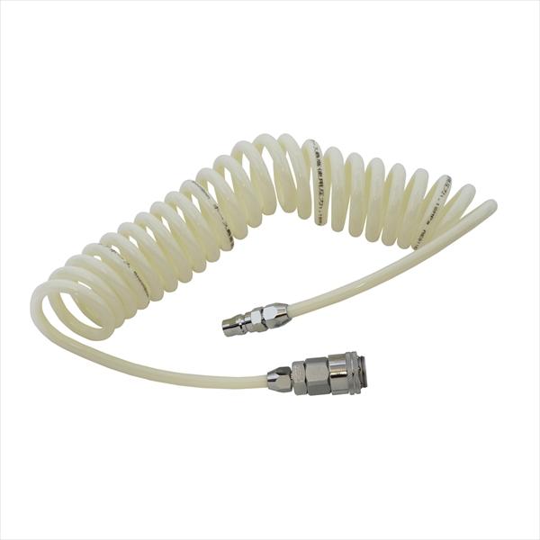 エアコイルホース 5.0x3.5m ホワイト パオック AC-5035PA