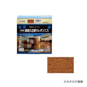 アサヒペン AP 水性2液ウレタンニス 600Gセット ゴールデンオーク｜kys