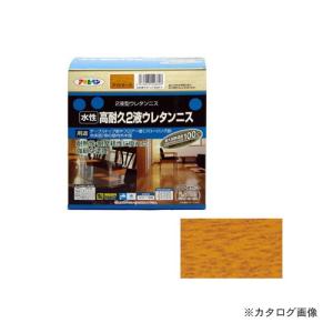 アサヒペン AP 水性2液ウレタンニス 600Gセット ライトオーク｜kys