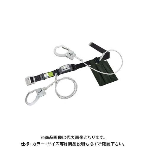 タイタン 胴ベルト型 ロープ式 2丁掛け安全帯 カルラック KLN-W-BL