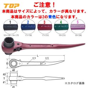 トップ工業 TOP ショートラチェットレンチ RM-17X19S
