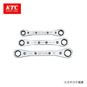 KTC 板ラチェットめがねレンチ セット(3本組) RM03