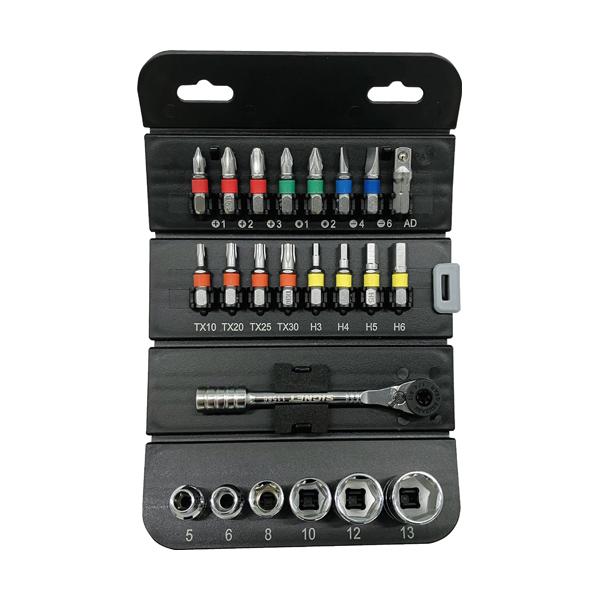 ロールチョイス 23PC 1/4SQソケット&amp;ビットセット シグネット SIGNET 27002