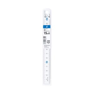 シンワ測定 直尺 タフタホワイト 青数字入 15cm 13341｜KanamonoYaSan KYS