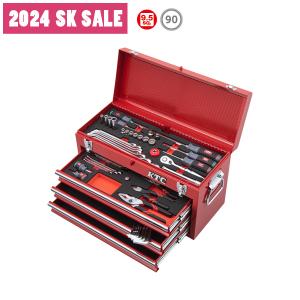 (SK SALE 2024)KTC 9.5sq. スタンダードセット50点 (3段3引出し) レッド SK35024X｜kys