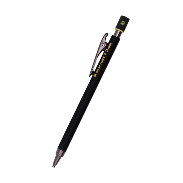 (メール便配送)祥碩堂 白虎 建築用シャープペン 1.3mm 本体 黒 (HB) 150-HB