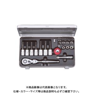 KTC 9.5sq.T型トルクスビットソケット・E型トルクスレンチセット TBT319TX