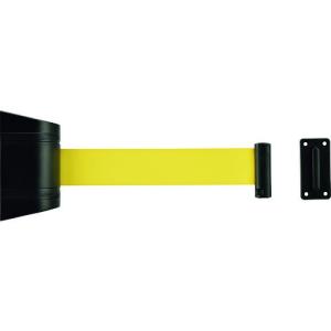 緑十字 ガードテープ ベルトパーテーション(壁面設置タイプ) KAB-3Y ベルト:黄/3m 受け金具付 332091｜kys