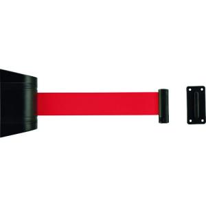 緑十字 ガードテープ ベルトパーテーション(壁面設置タイプ) KAB-3R ベルト:赤/3m 受け金具付 332092｜kys
