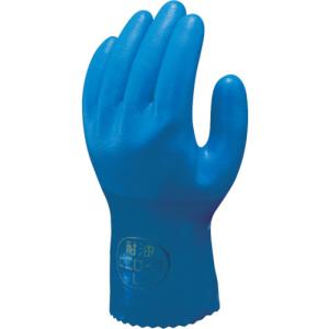ショーワ 塩化ビニール手袋 耐油ビニローブ5双パック ブルー Lサイズ NO650-L5P｜kys