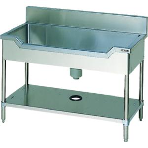 マルゼン2槽シンク 900x450x800(+100) ① 送料別途)(直送品)マルゼン 二槽シンク900×450×800(ホース付) BS2-094