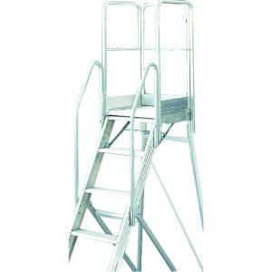 TRUSCO中山 (送料別途)(直送品)TRUSCO アルミ製踏台 3段 高強度型 黒