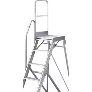 TRUSCO中山 (送料別途)(直送品)TRUSCO アルミ製踏台 3段 高強度型 黒