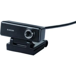 エレコム 高画質HD対応200万画素Webカメラ マイク内蔵 ブラック UCAM-C520FBBK｜kys