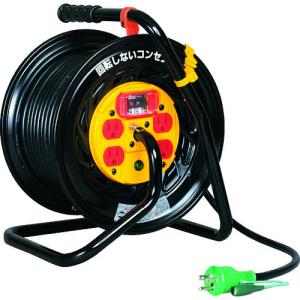 日動 電工ドラム マジックリール 100V 3芯 30m アース過負荷漏電しゃ断器付 Z-EK34｜kys