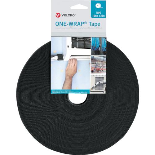 ヴェルクロ ヴェルクロ[[R上]] ONE-WRAP[[R上]] テープ 幅25mm×長さ25m 黒...