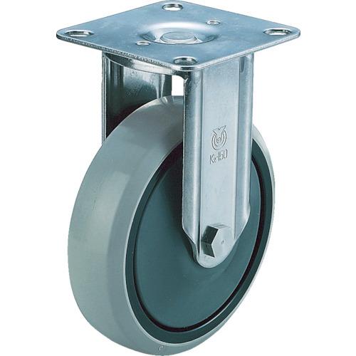 ユーエイ プレート式 固定 ステンレスキャスター ウレタン 車輪径130mm Jタイプ SUS-K2...
