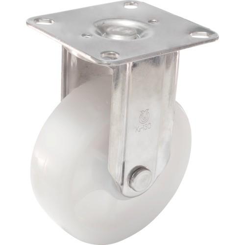 ユーエイ プレート式 固定 ステンレスキャスター ナイロン 車輪径130mm Jタイプ SUS-K2...