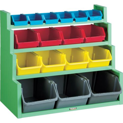 (送料別途)(直送品)TRUSCO コンテナラックセット 875×526×765 TC-400N