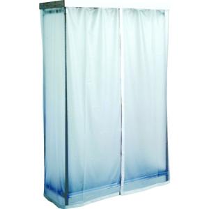 (送料別途)(直送品)キャニオン ステンレスハンガーラック カーテン付 SHR-2562K