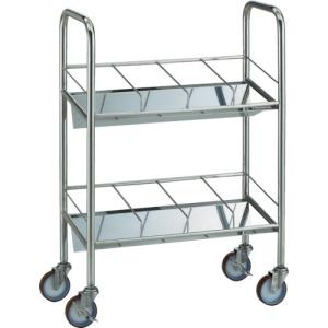 送料別途)(直送品)トクヤマ ステンレス(SUS430)折りたたみ式ワゴン933