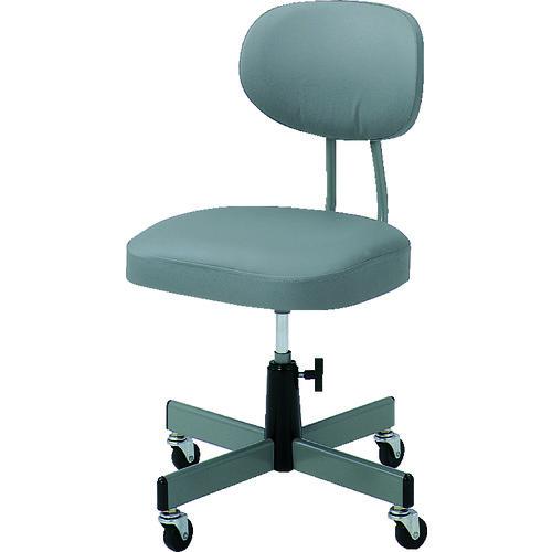 (送料別途)(直送品)TRUSCO 事務椅子 ビニールレザー張り グレー T-80