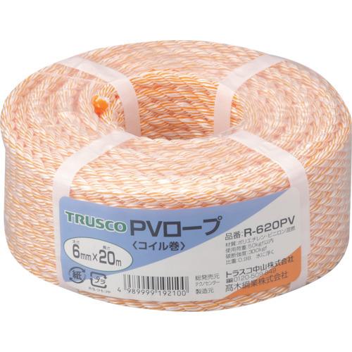 TRUSCO PVロープ 3つ打 線径6mmX長さ20m R-620PV