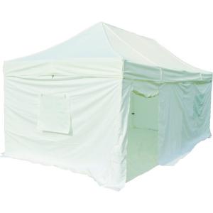 (送料別途)(直送品)旭 防災用テント 間口6.0mX奥行3.0m 白 SHT-1