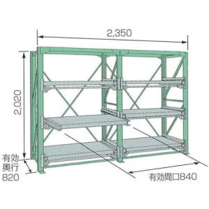 (送料別途)(直送品)KDS スライドラックSSR10-2009-3FTR SSR10-2009-3FTR