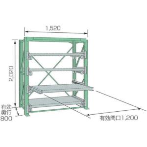 (送料別途)(直送品)KDS スライドラックSSR10-2012-4HT SSR10-2012-4HT