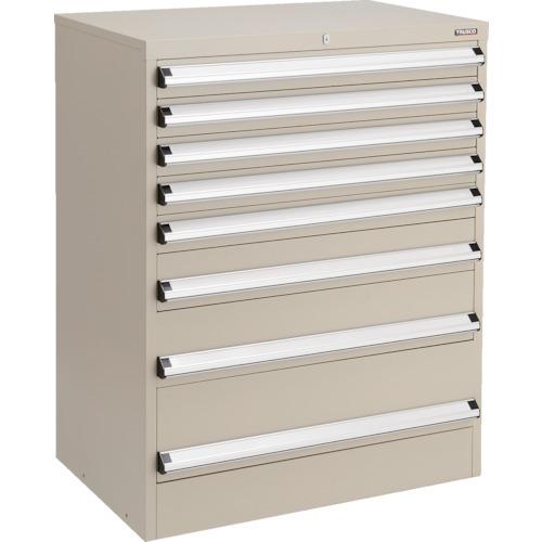 (送料別途)(直送品)TRUSCO 中量棚収納用キャビネット W840XD535XH1040 8段 ...