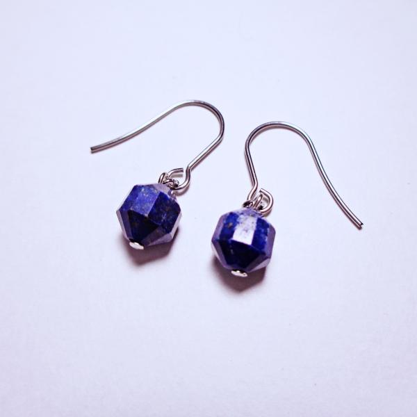 P1398-8S-RAP サージカルステンレス フック ピアス  金属アレルギー対応 天然石 ラピス...