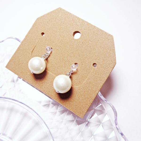 SD1373CLWHPR  樹脂スタッドピアス ピアス 金属アレルギー対応 金アレ 貝パール キスカ...