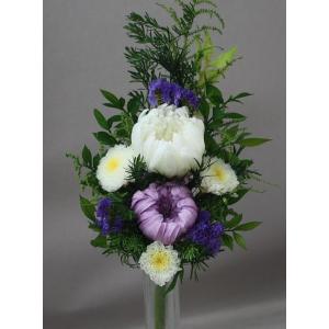 プリザーブドフラワー*仏花アレンジ (花器なし)の詳細画像1