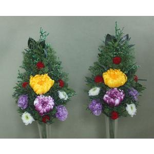 プリザーブドフラワー仏花アレンジ対*花器なしの商品画像