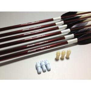 【mizunoカーボン用 　筈　６個入り　】　　弓道　和弓　ＳＳＴミズノカーボン　弓具　【ネコポス可】