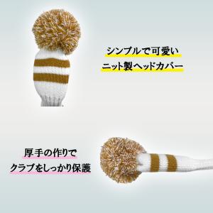 ニット製 ヘッドカバー ゴルフヘッドカバー D...の詳細画像2