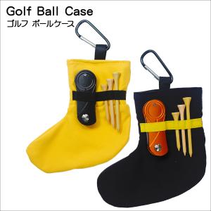 ゴルフ ボールケース ボールポーチ ボールバッグ ボール4球 ティー3本収納可能 フック付き マジックテープ式 ゴルフ 用 アクセサリ 保管 移動 軽量｜kyuhin999