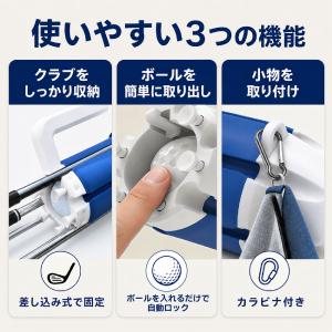 ゴルフ クラブケース クラブホルダー クラブ固...の詳細画像4